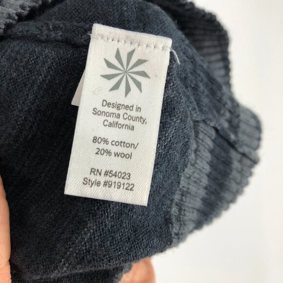 ATHLETA | gray space dye Ashland cowl neck ribbed hi low long sleeve sweater L - Picture 11 of 16